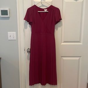 J Crew Pleated Midi Dress - 00